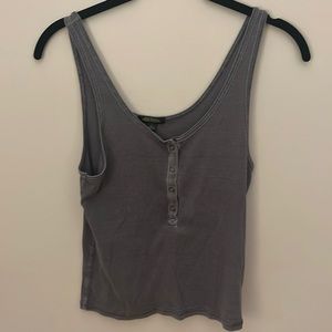 Dark grey crop top